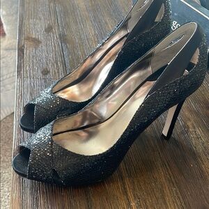 FREE with purchase (in a light bundle) Black Stiletto Peep-Toe Heels ALFANI 10